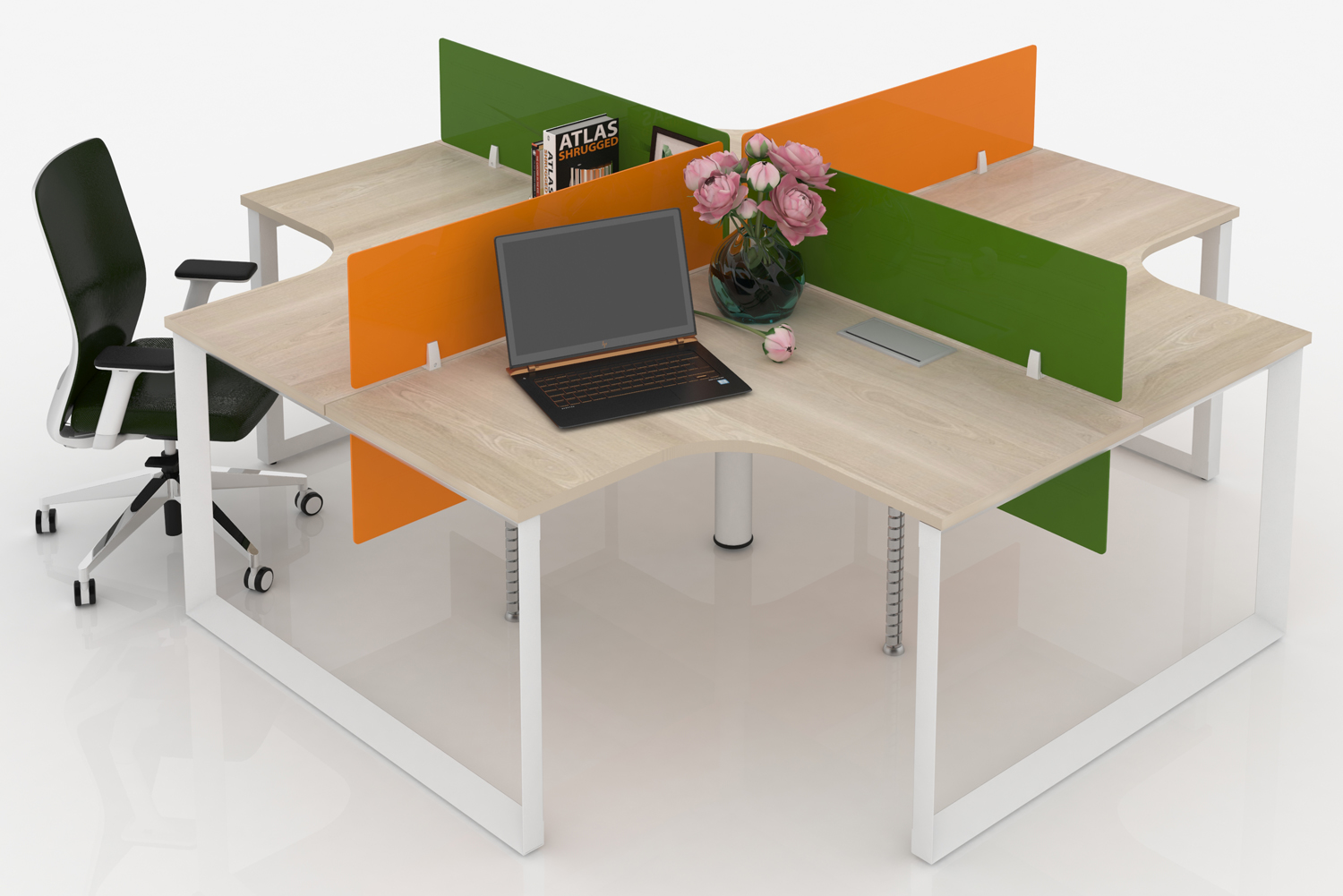 Chân tam giác quỳ 4 chổ ngồi - bàn 4 góc (2400x2400,2800x2800)